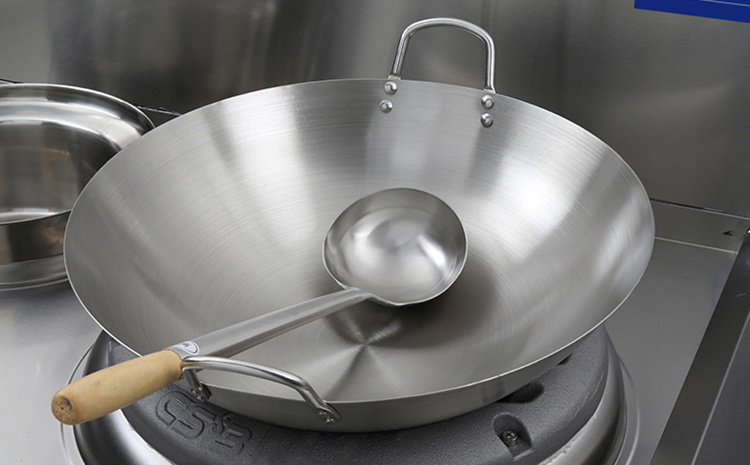 Chảo lõm inox | Chảo lõm bếp từ công nghiệp 45cm - 50cm - 55cm - 60cm