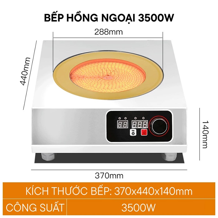 Bếp hồng ngoại công nghiệp 3500W