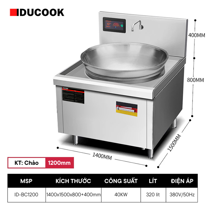 Chảo chiên tóp mỡ size 1200mm