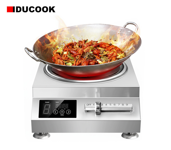 bếp từ công nghiệp mặt lõm 5000w