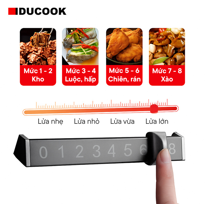 bộ điều khiển thanh gạt bếp từ đơn 5000W