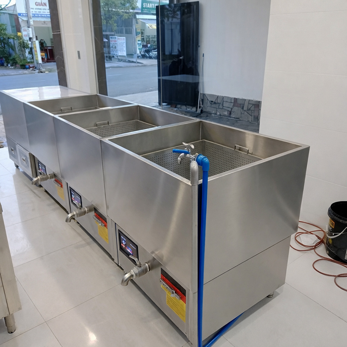 nồi hầm vuông công nghiệp 200 lít